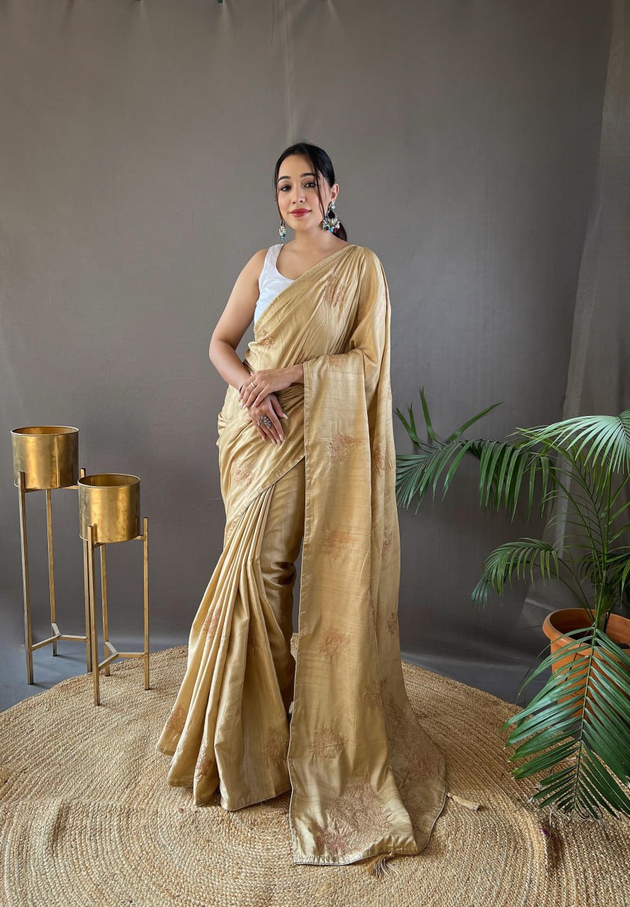Soft Silk Embroidery Saree Amaya