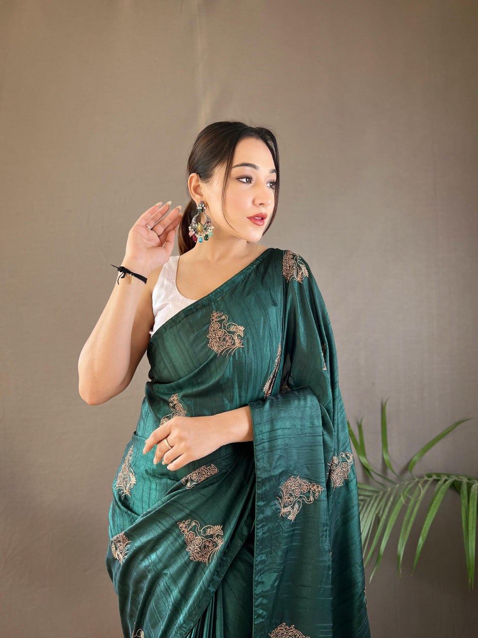 Soft Silk Embroidery Saree Amaya