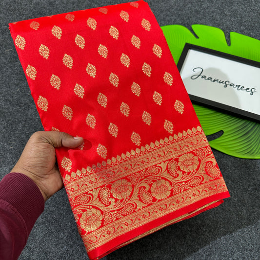 Banarasi Red Saree