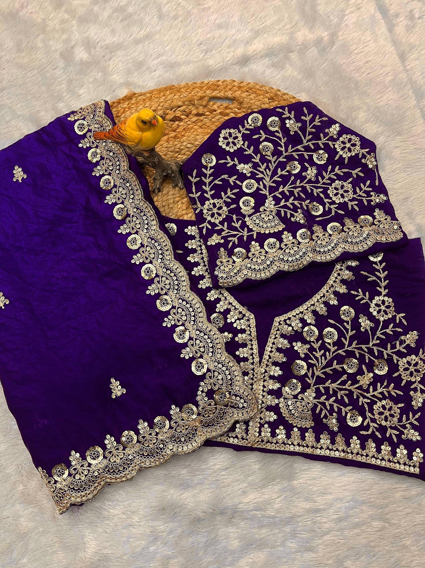 Space Silk Saree - 6020