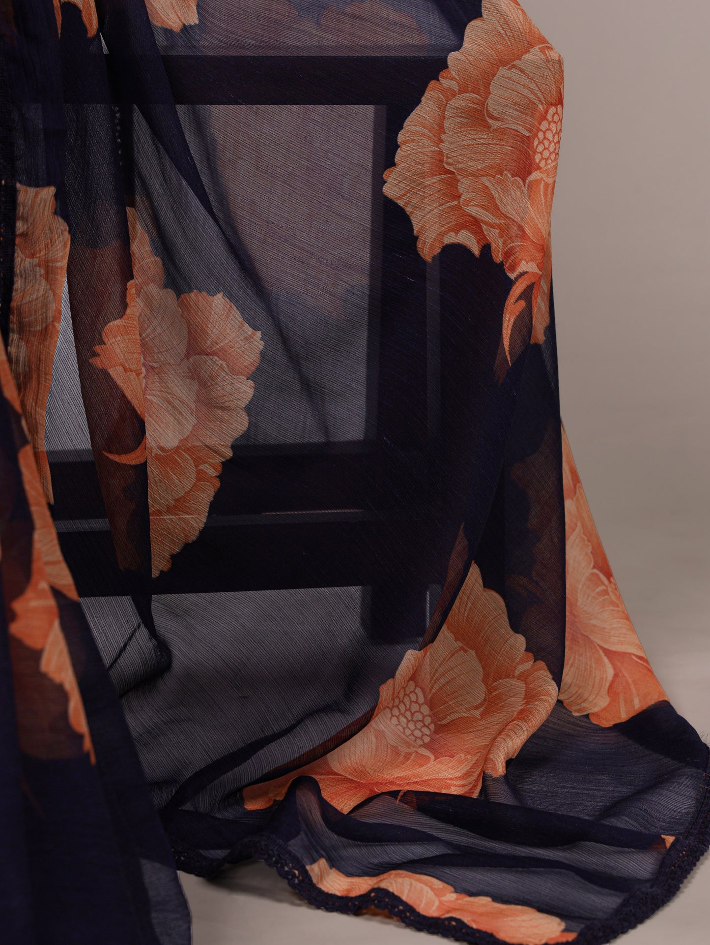 Soft Chiffon Printed Saree 7033