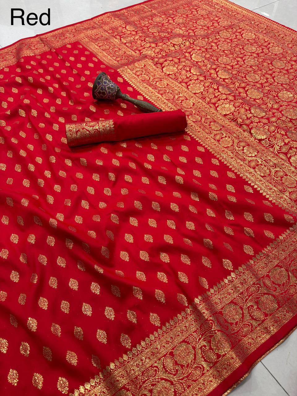 Banarasi Red Saree