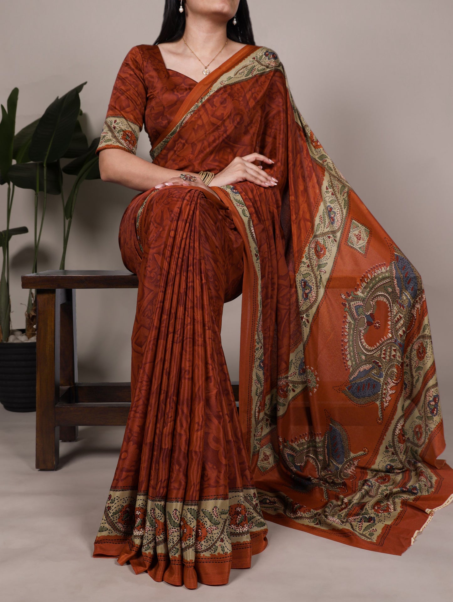 Soft Crepe Printed Saree
