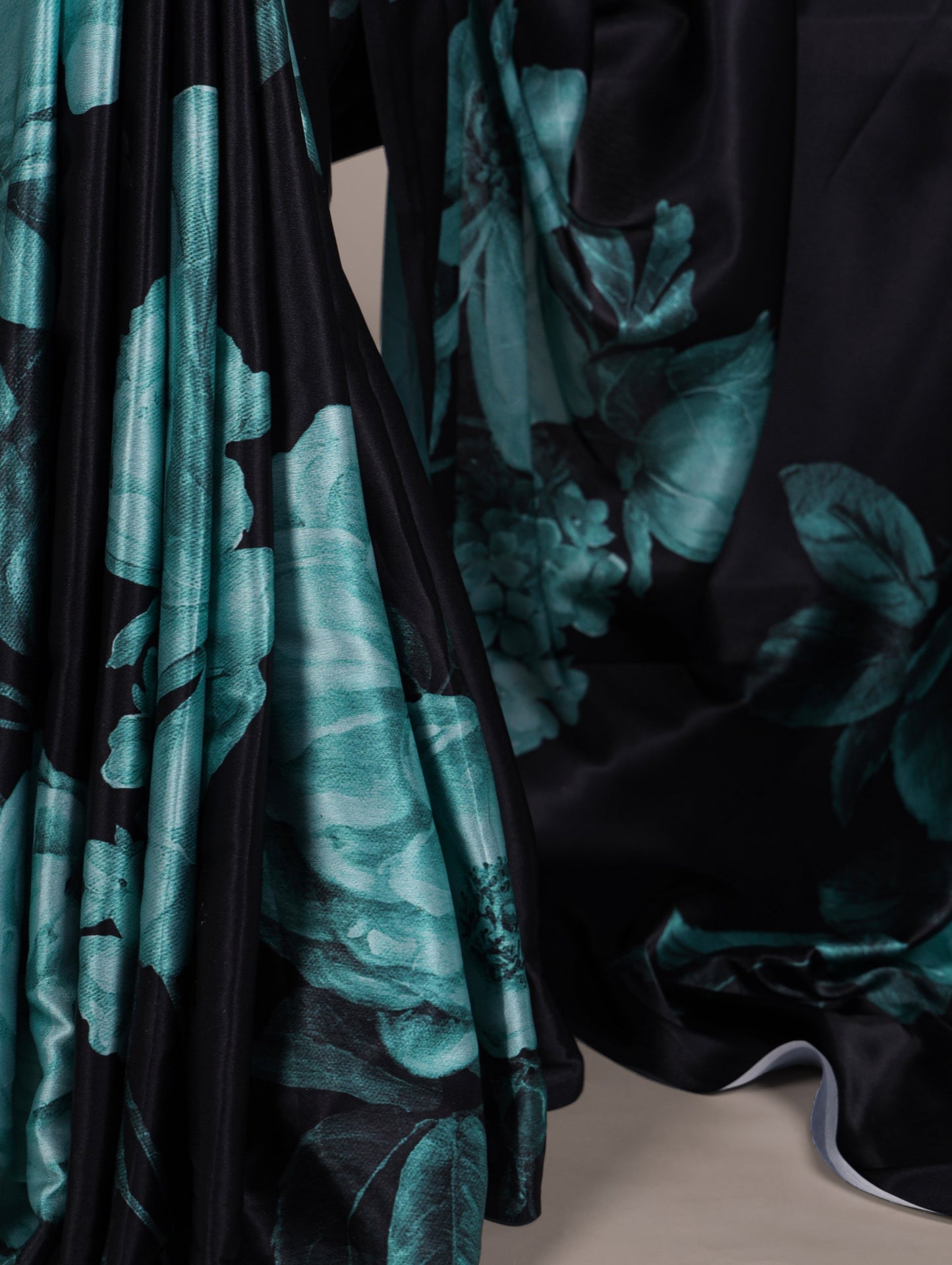 Soft Satin Silk Printed Saree 7027