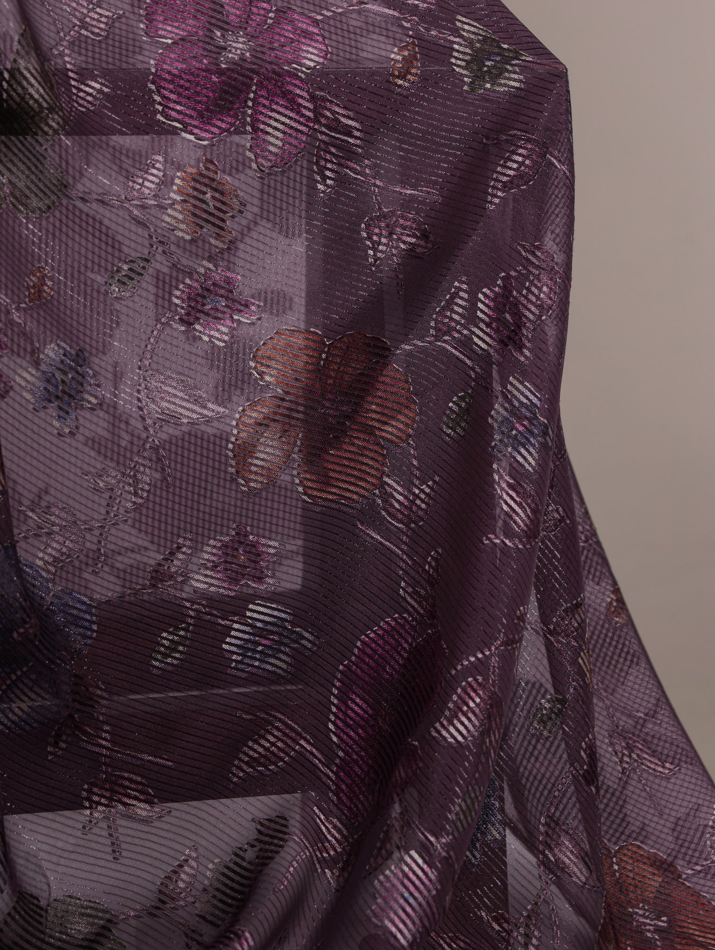 Viscose Floral Printed Brasso Saree