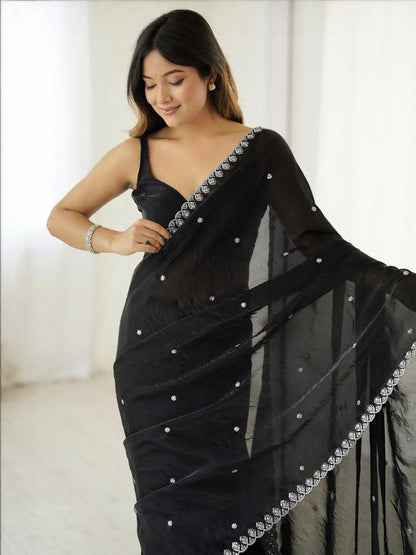 Tissue Silk Saree JET01