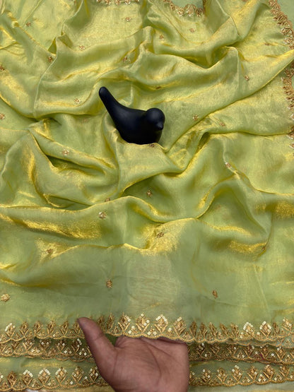 Tissue Silk Saree JET01