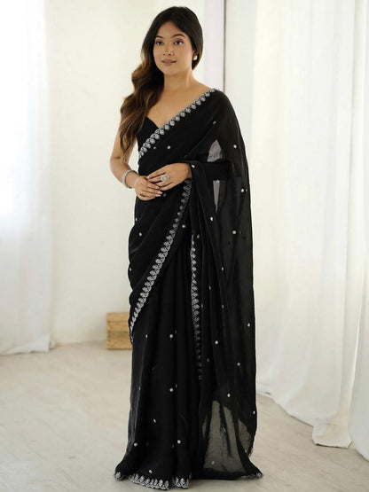 Tissue Silk Saree JET01
