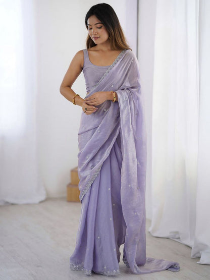 Tissue Silk Saree JET01
