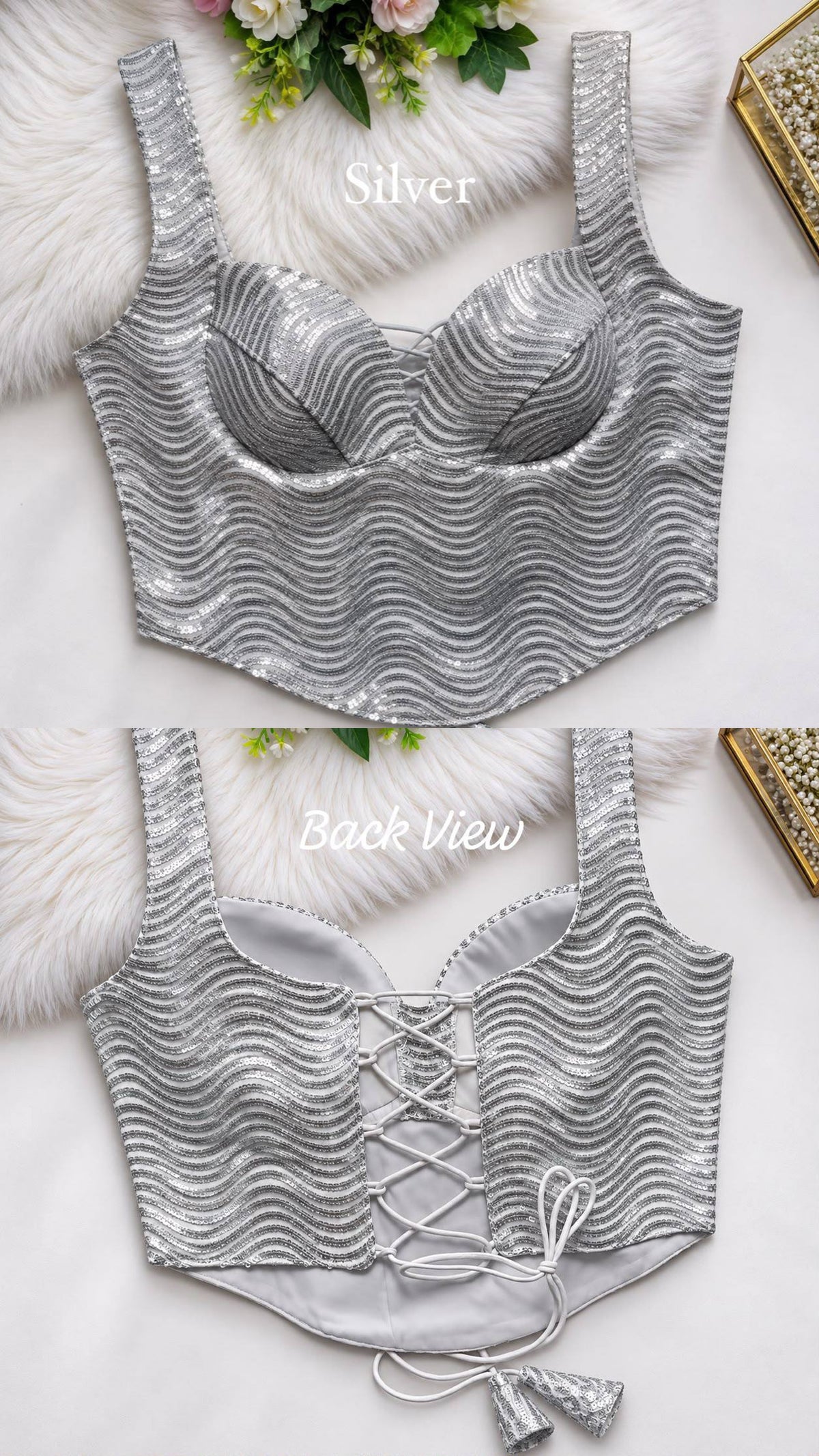RTB05 — Trendy heavy corset style blouse 
