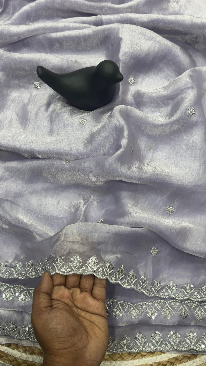 Tissue Silk Saree JET01