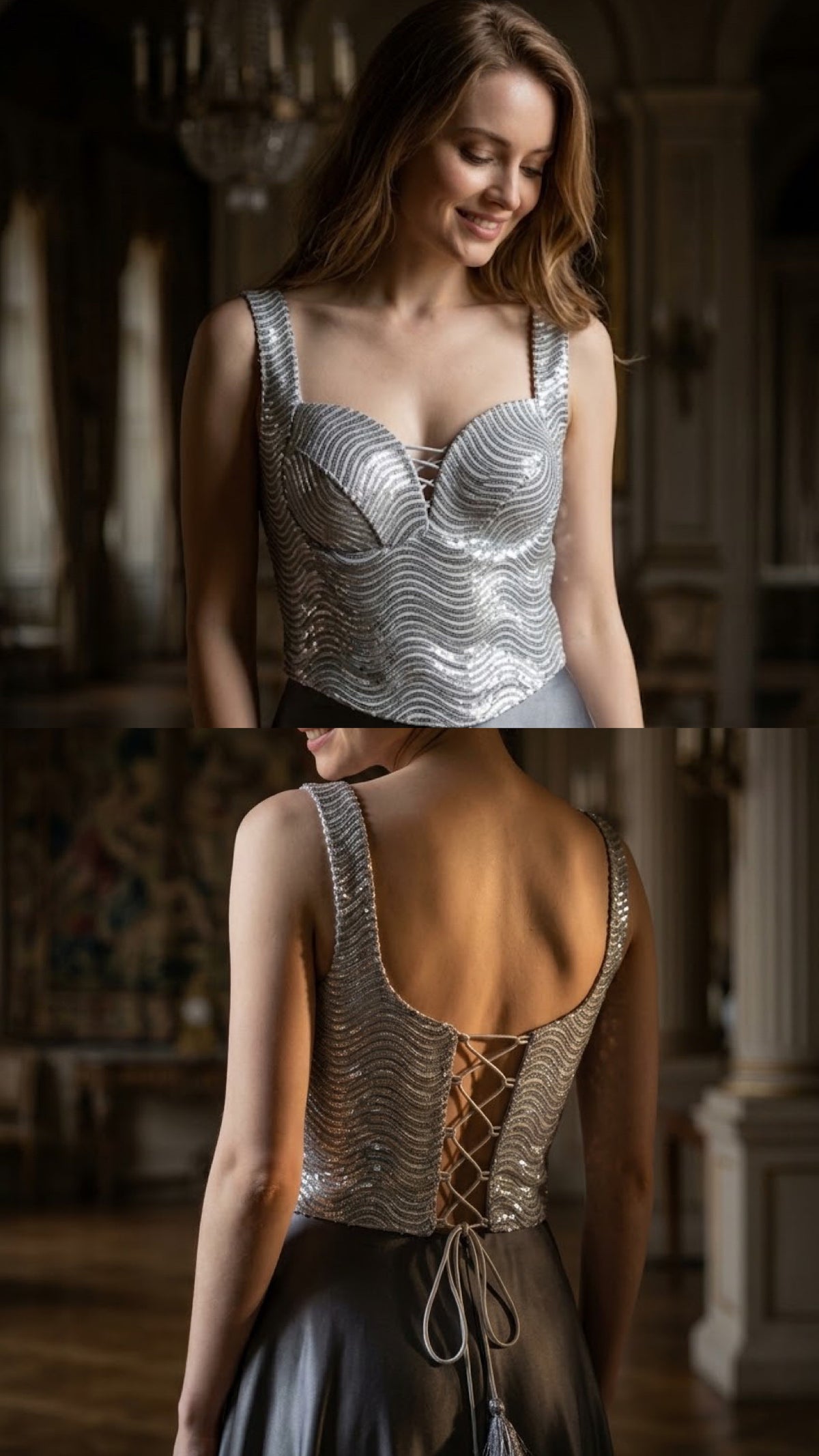 RTB05 — Trendy heavy corset style blouse 