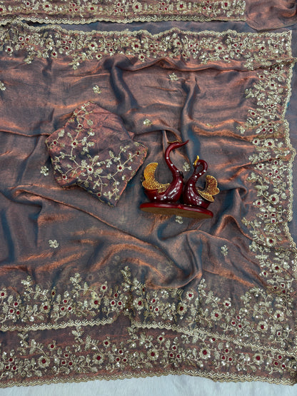 Soft Fendy Silk Saree - 5461