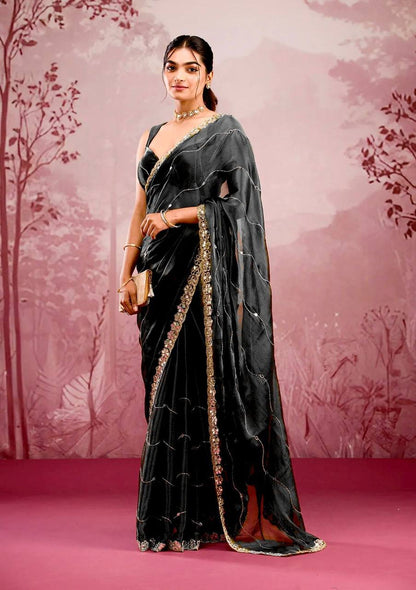 Party Wear Saree SINDOOR