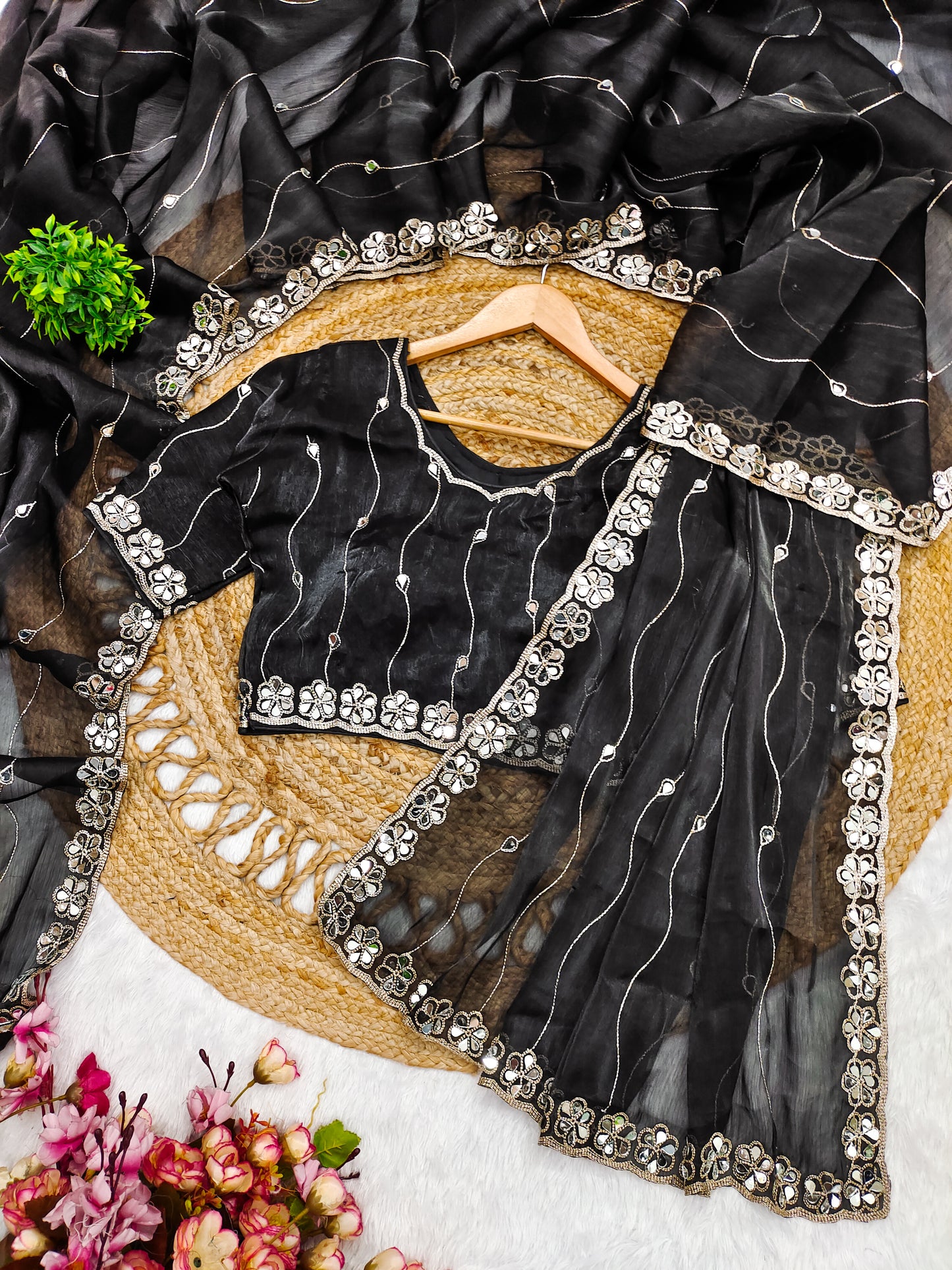 Party Wear Saree SINDOOR
