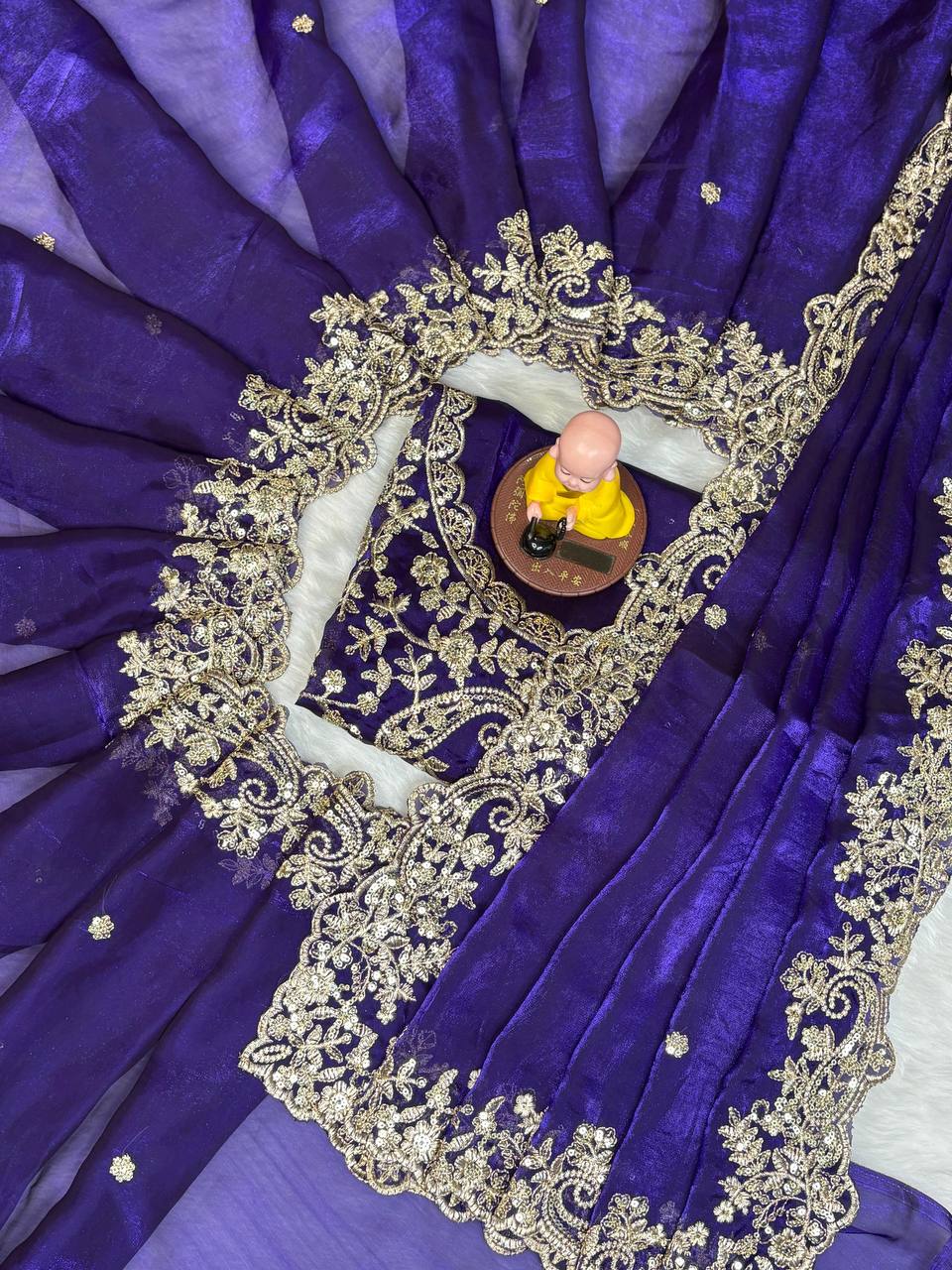 Shimari Fendy Silk Saree - Musafir