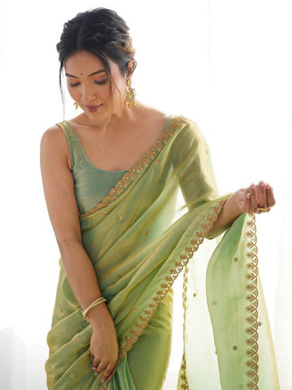 Tissue Silk Saree JET01