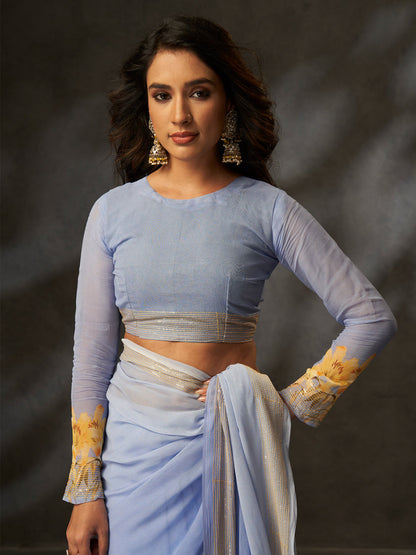 Floral Print Saree A91