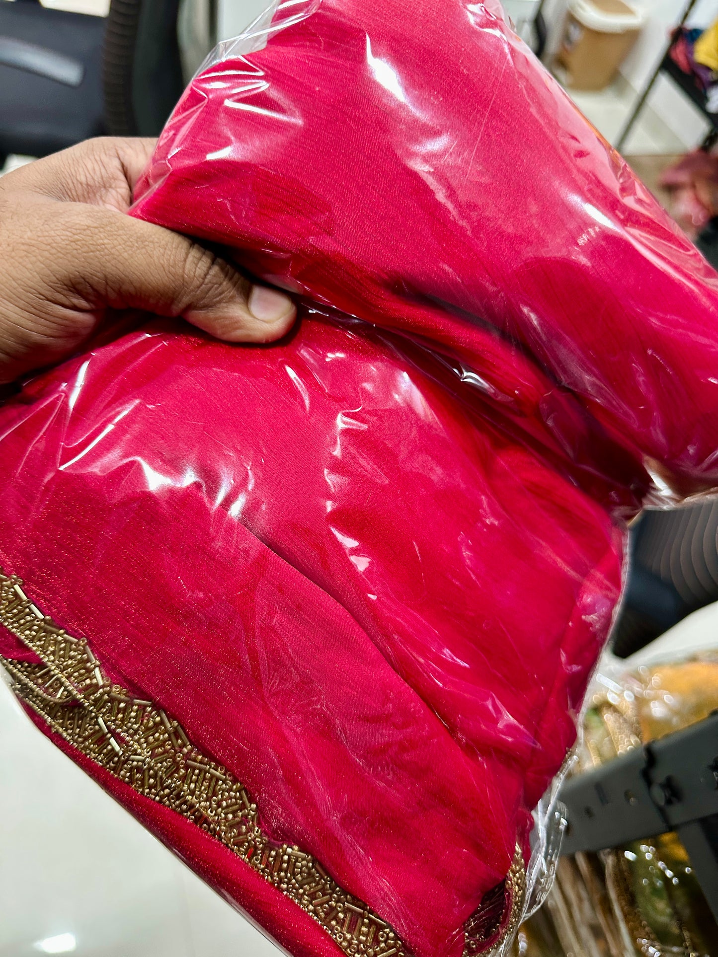 Shimmer tissue silk