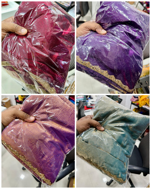 Shimmer tissue silk
