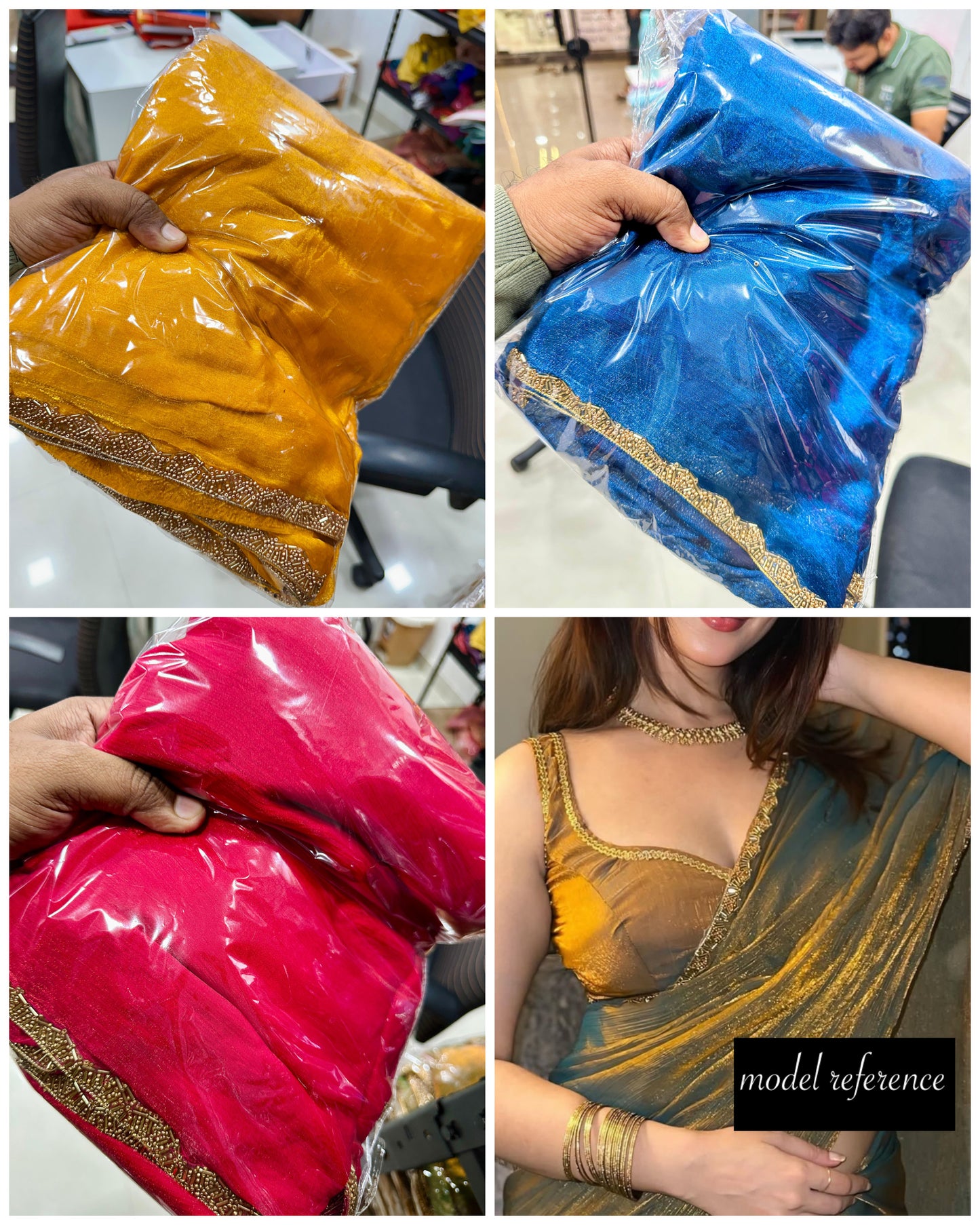 Shimmer tissue silk