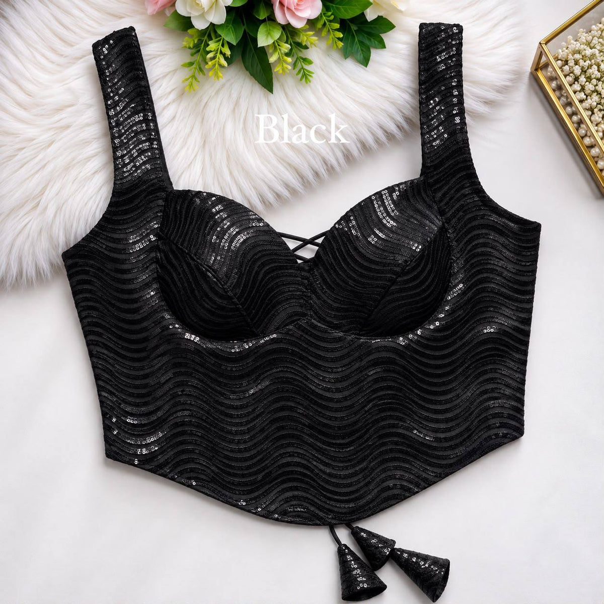 RTB05 — Trendy heavy corset style blouse 
