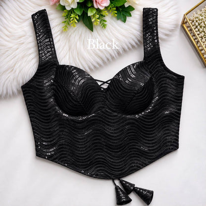 RTB05 — Trendy heavy corset style blouse 