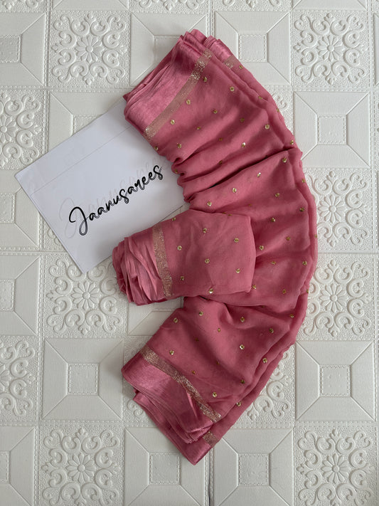 Viscose Georgette Saree