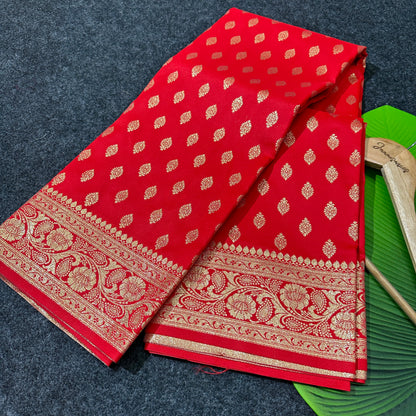 Banarasi Red Saree