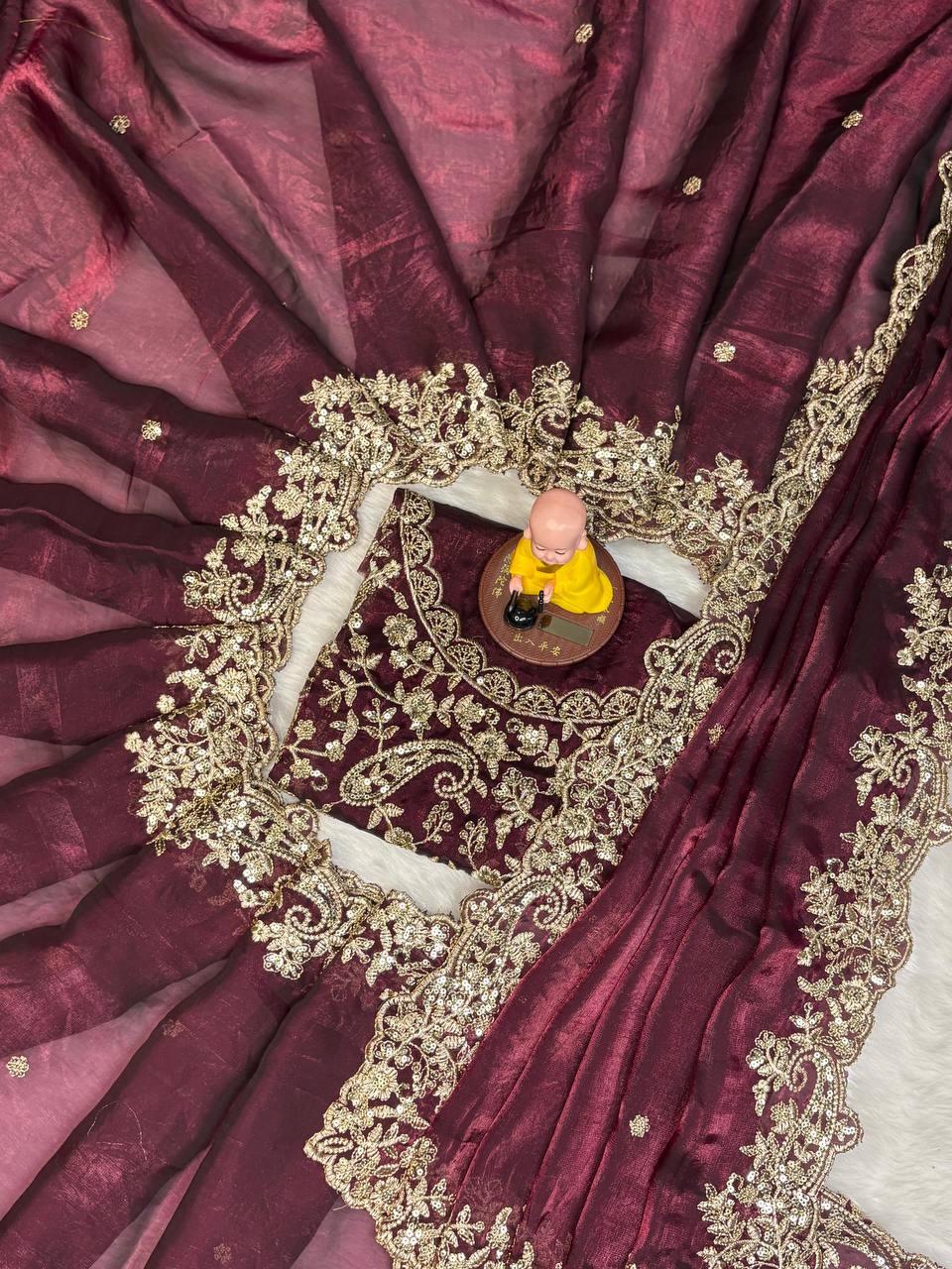 Shimari Fendy Silk Saree - Musafir