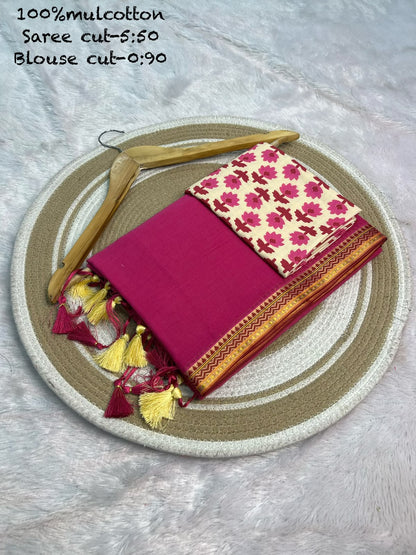 JMC13 Mul Cotton Saree
