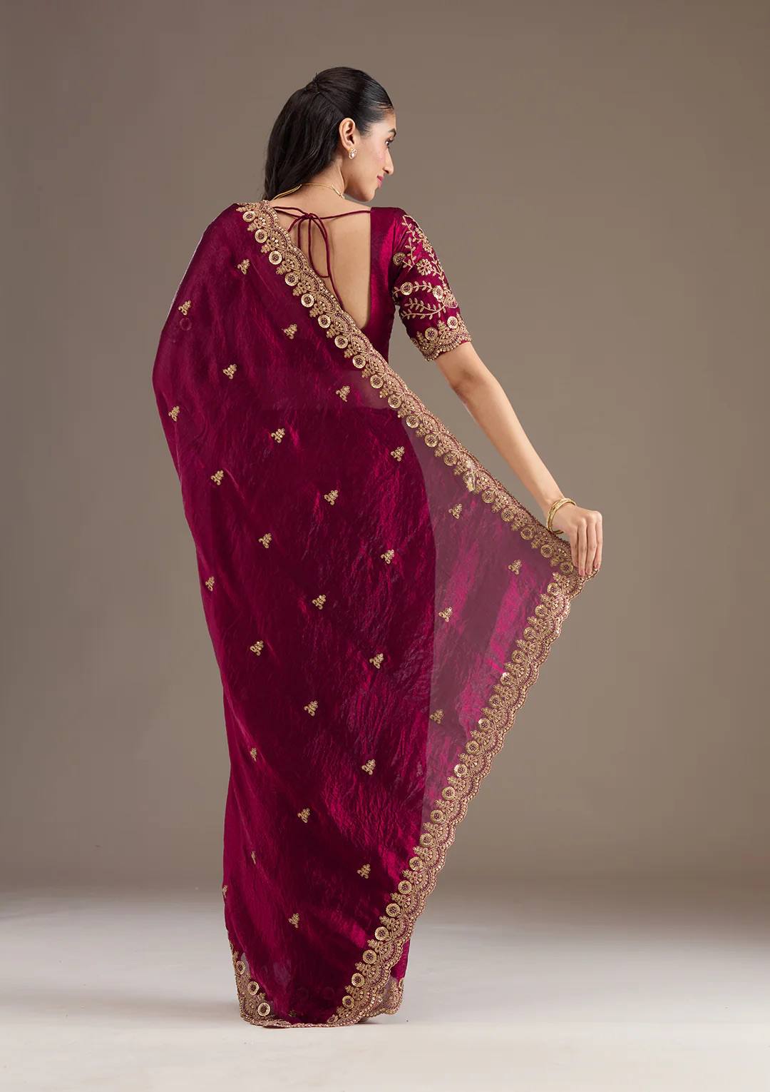 Space Silk Saree - 6020
