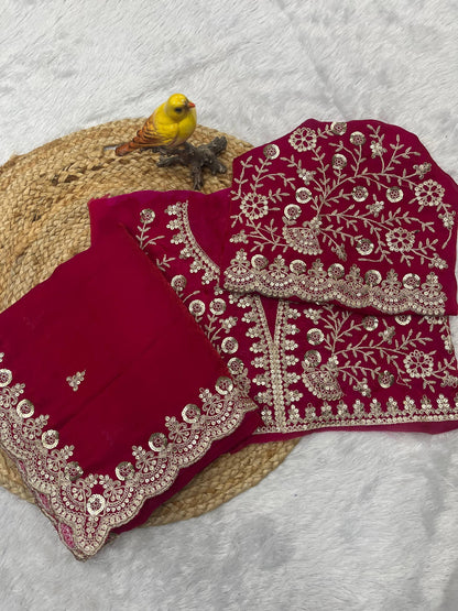 Space Silk Saree - 6020