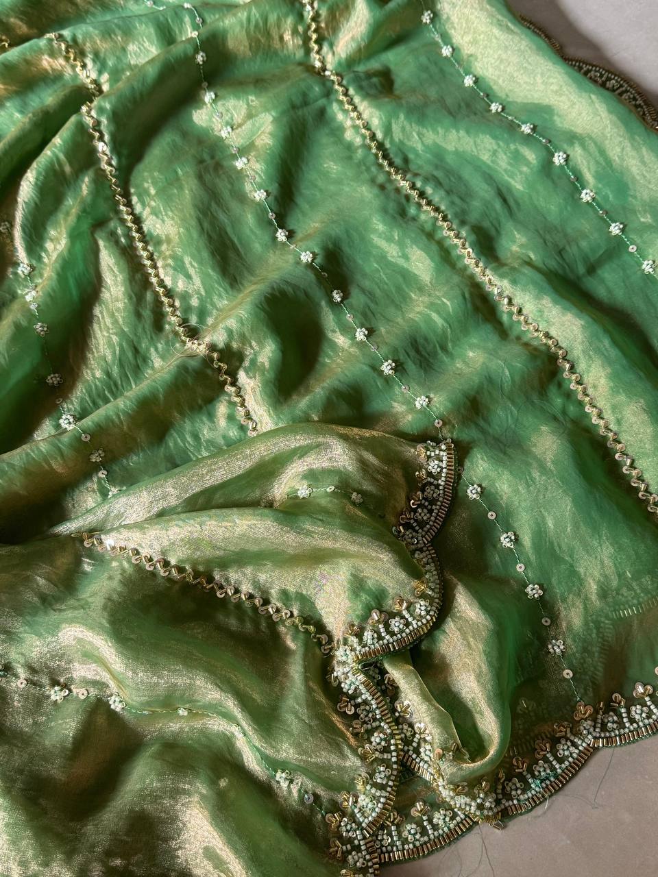 Party Wear Handwork Saree