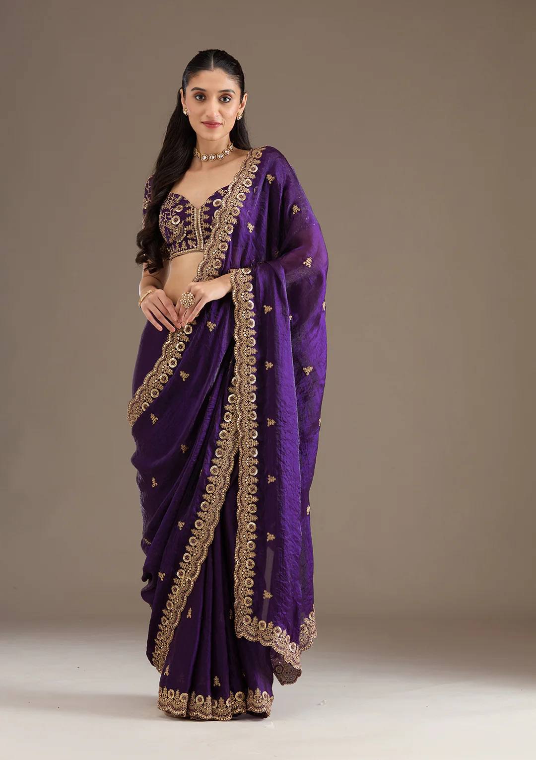 Space Silk Saree - 6020