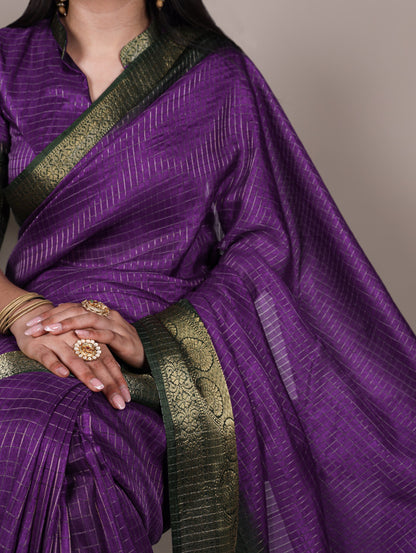 Mysore Dola Silk Chex Saree 7906