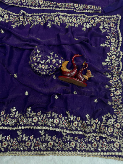 Soft Fendy Silk Saree - 5461