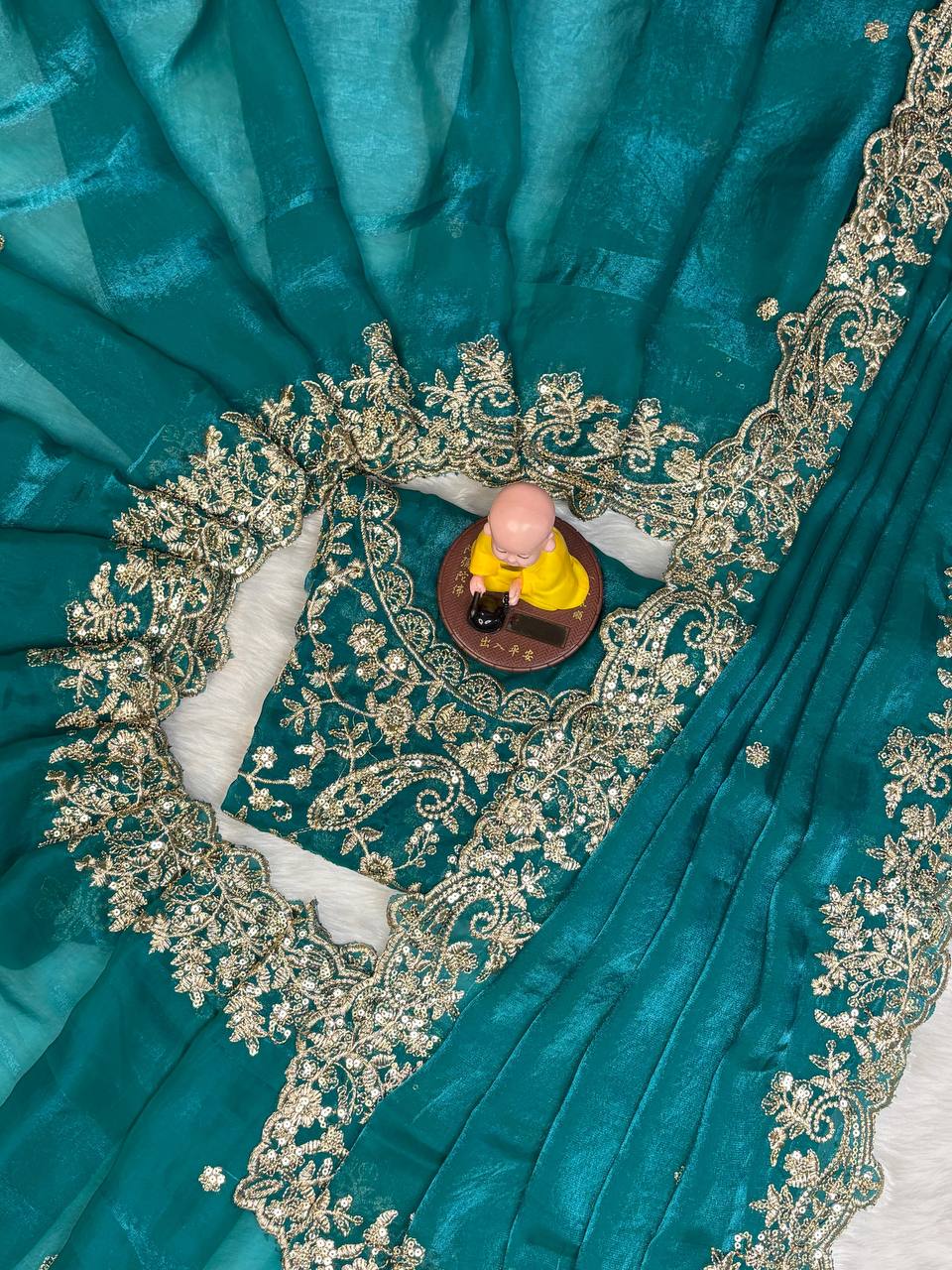 Shimari Fendy Silk Saree - Musafir