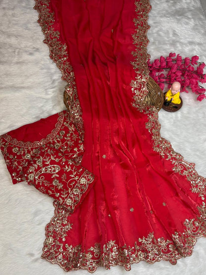 Shimari Fendy Silk Saree - Musafir