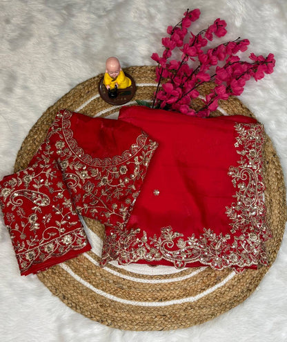 Shimari Fendy Silk Saree - Musafir