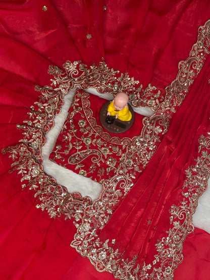 Shimari Fendy Silk Saree - Musafir