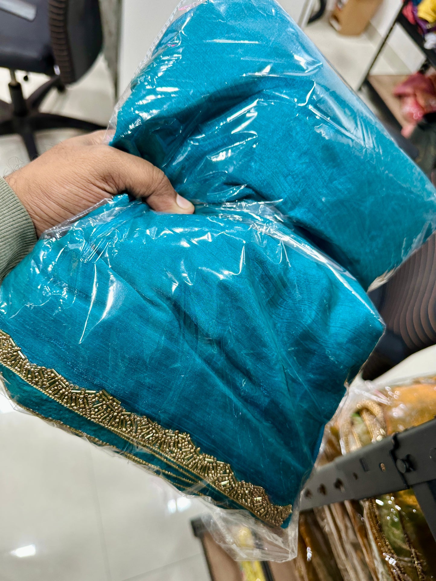 Shimmer tissue silk