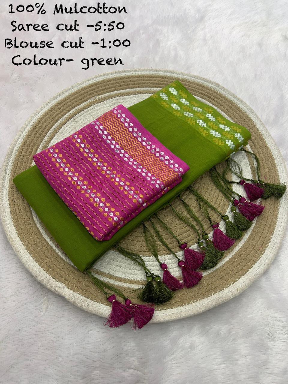 JMC12 Mul Cotton Saree