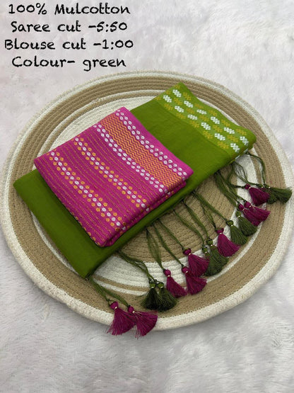 JMC12 Mul Cotton Saree