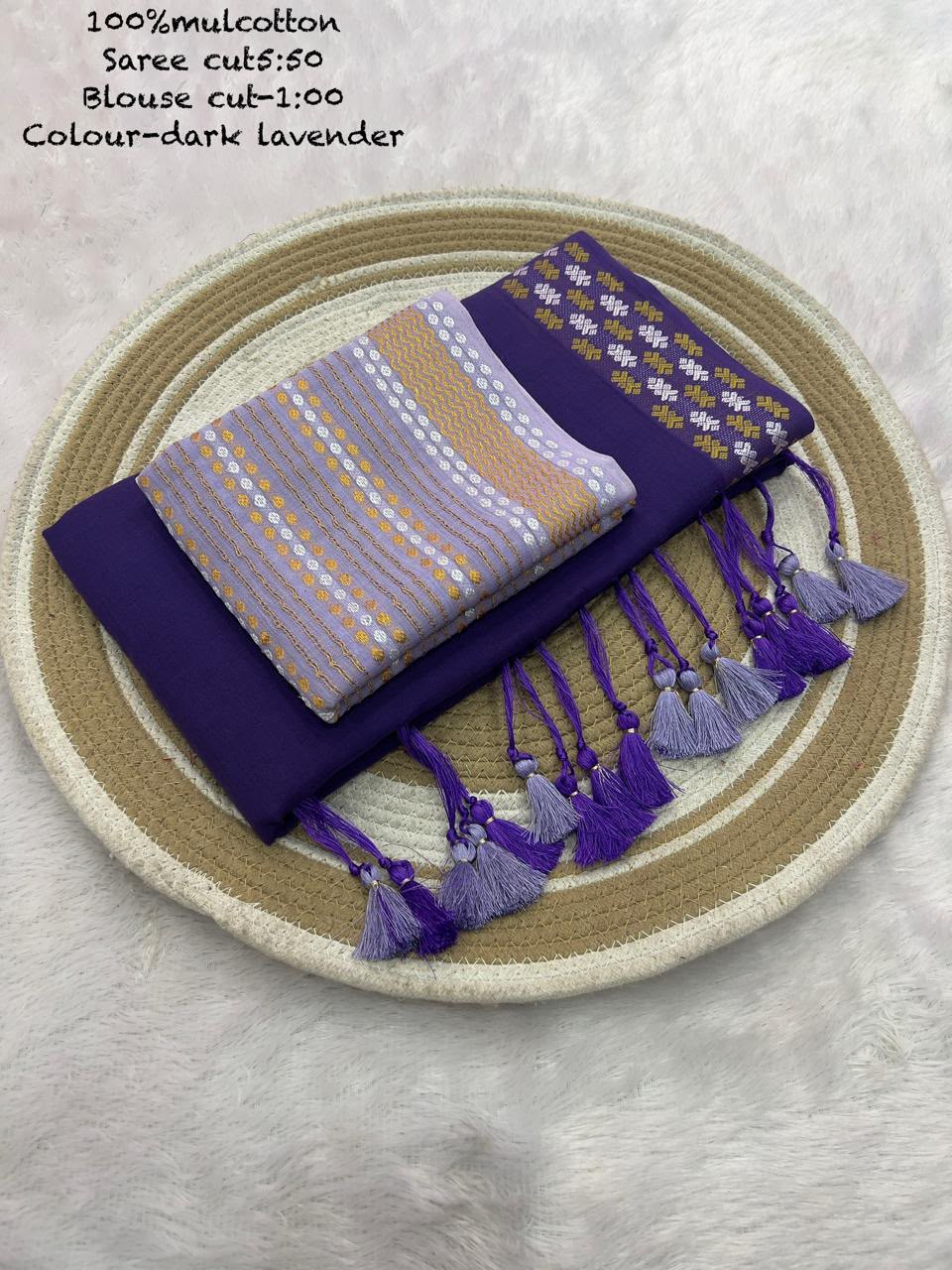 JMC12 Mul Cotton Saree