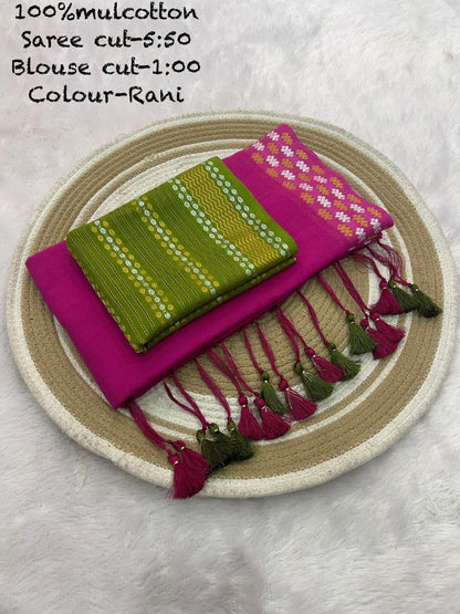 JMC12 Mul Cotton Saree