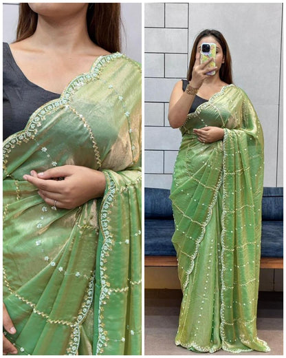 Party Wear Handwork Saree