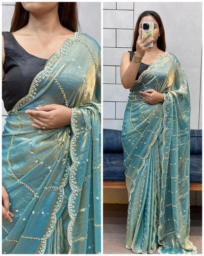 Party Wear Handwork Saree