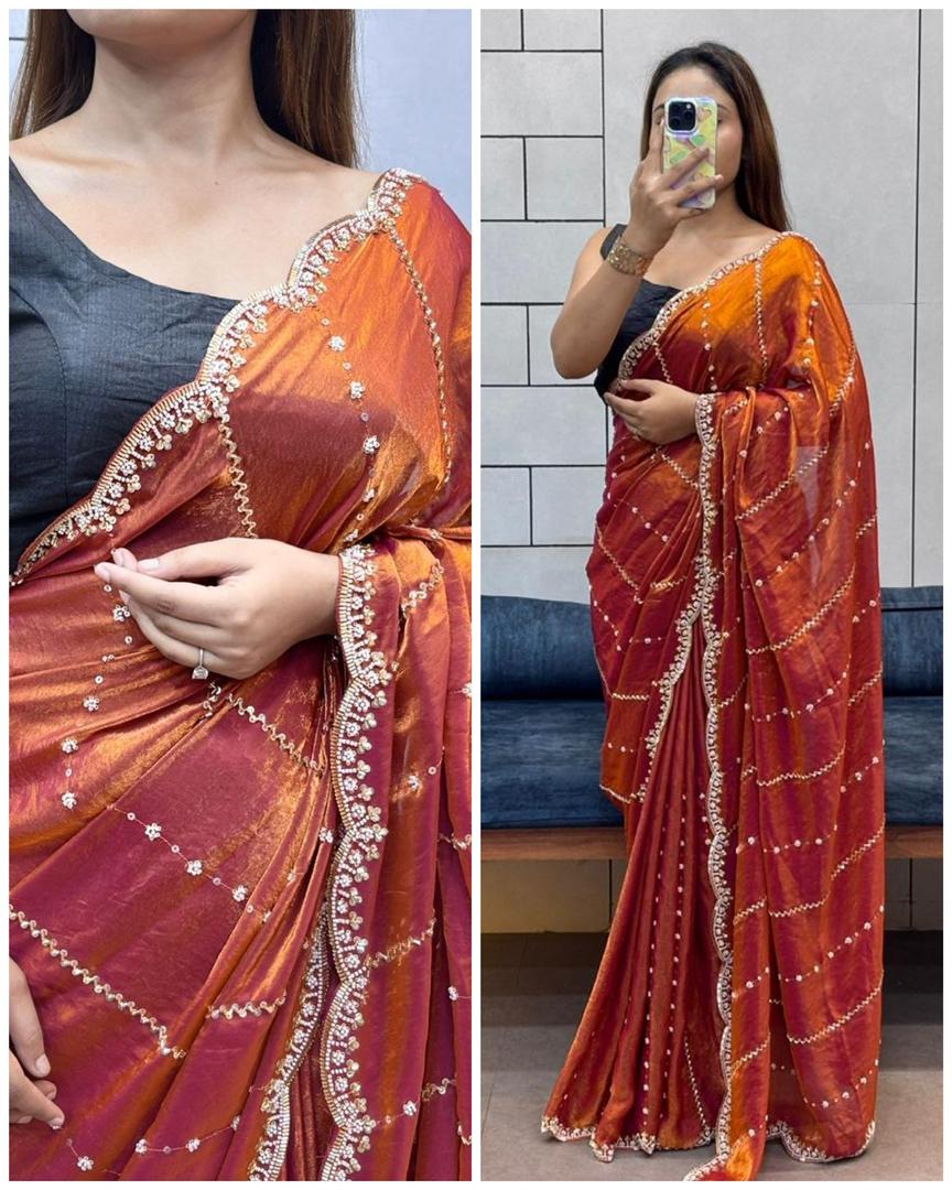 Party Wear Handwork Saree