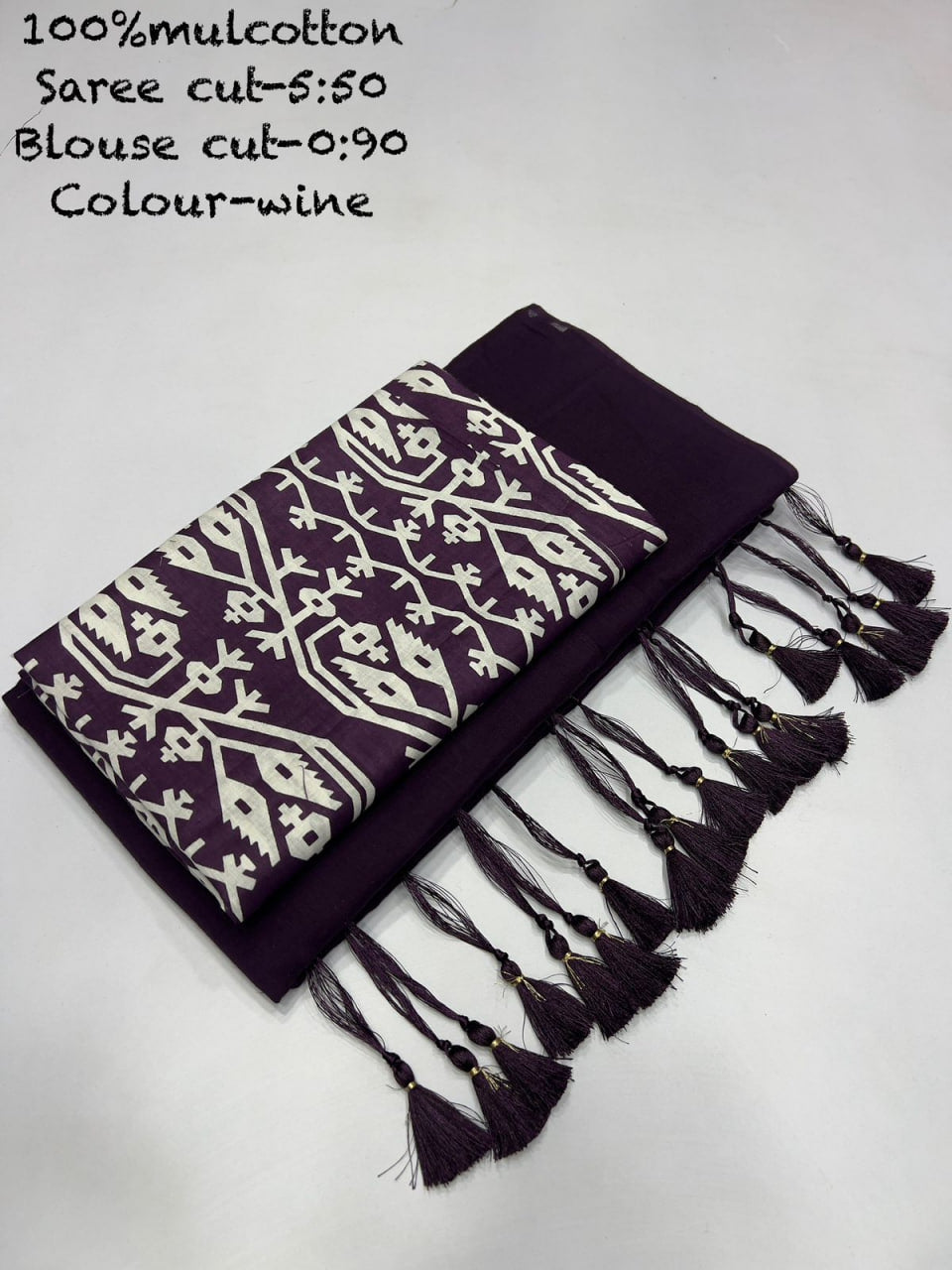 Mul Mul Cotton Saree AN